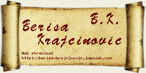 Beriša Krajčinović vizit kartica
